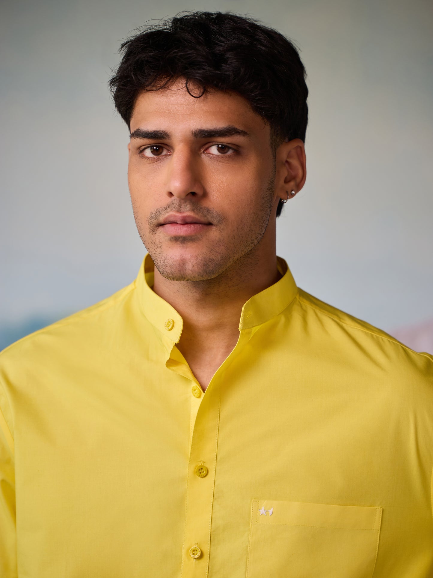 Misraa Signature Kurta - Shining Yellow (Men)