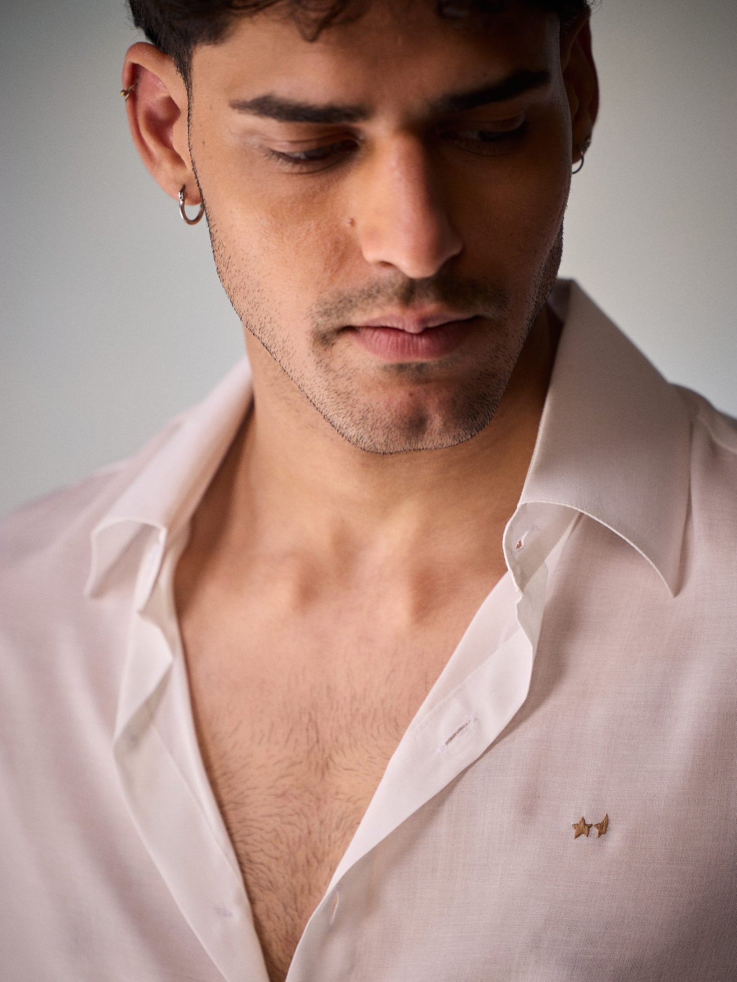 Misraa Signature Voile Shirt - White (Men)