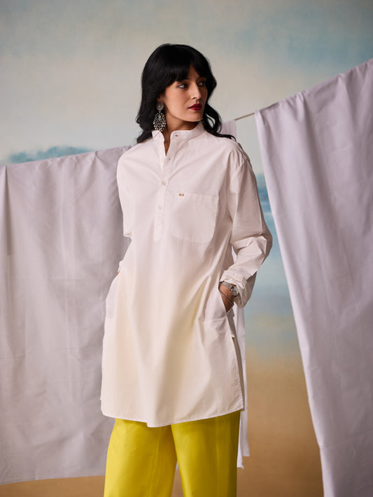 Misraa Signature Kurta - White (Women)