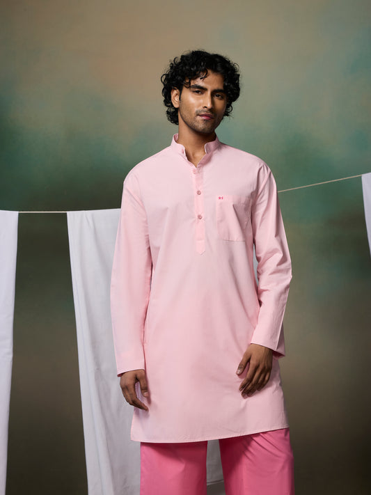 Misraa Signature Kurta - Petal Pink (Men)