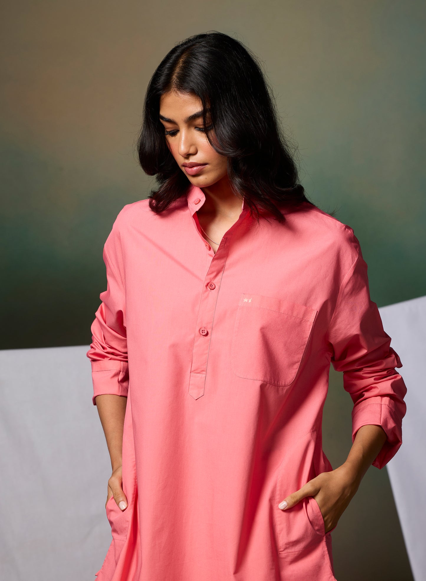 Misraa Signature Kurta - Peach Pink (Women)