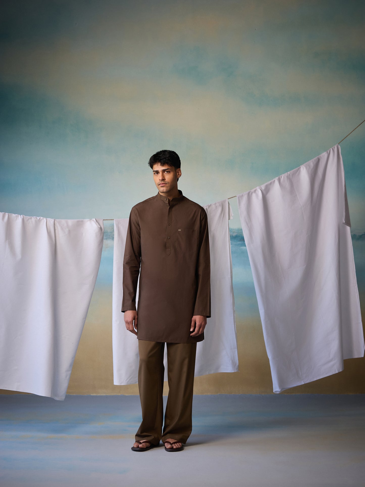 Misraa Signature Kurta - Coffee Bean (Men)