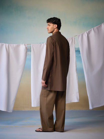 Misraa Signature Kurta - Coffee Bean (Men)