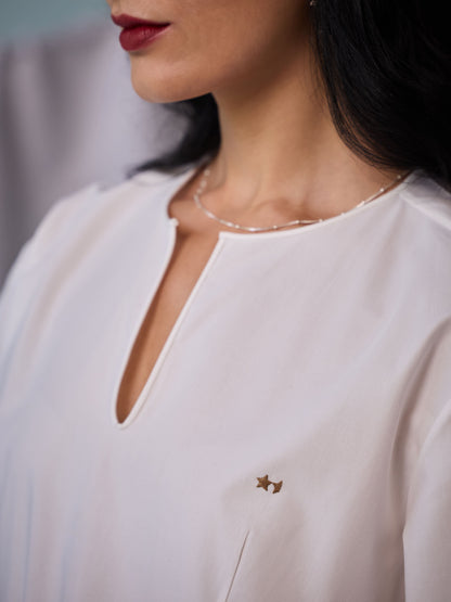 Misraa Signature V Neck Kurta