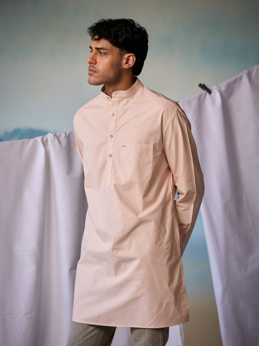 Misraa Signature Kurta - Sand (Men)