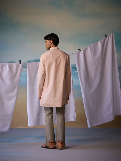 Misraa Signature Kurta - Sand (Men)