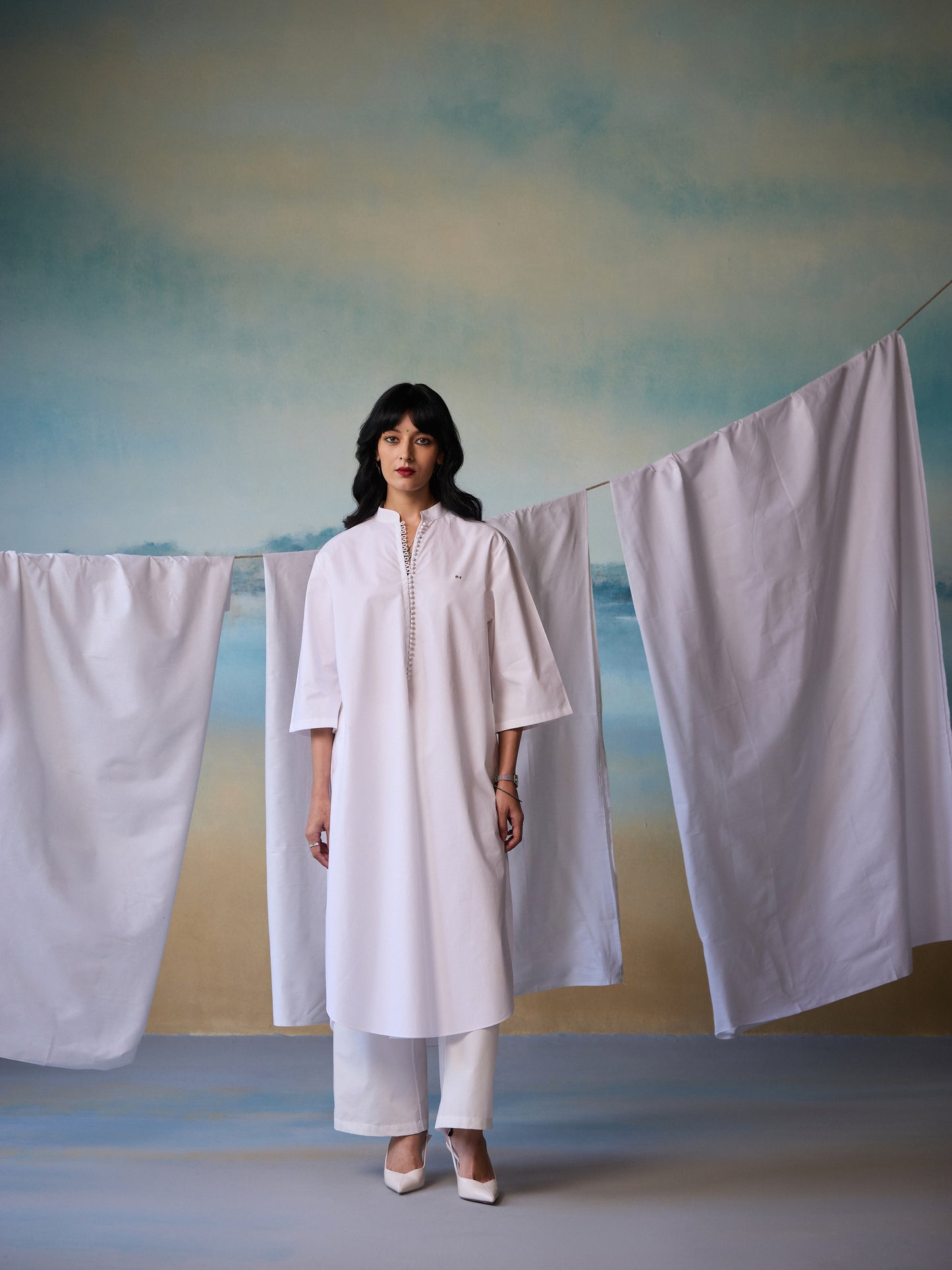 Misraa Signature Boriya Button Kurta