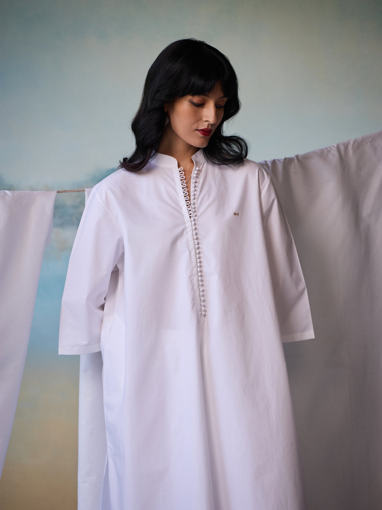 Misraa Signature Boriya Button Kurta