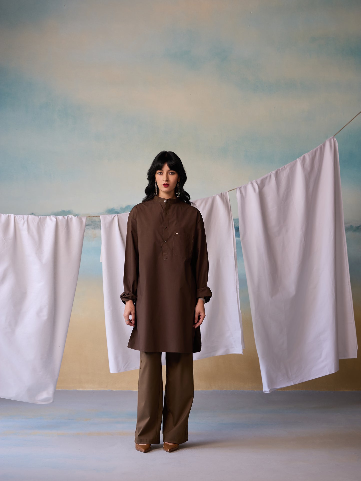 Misraa Signature Kurta - Coffee Bean (Women)