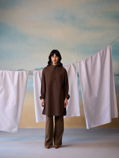 Misraa Signature Kurta - Coffee Bean (Women)