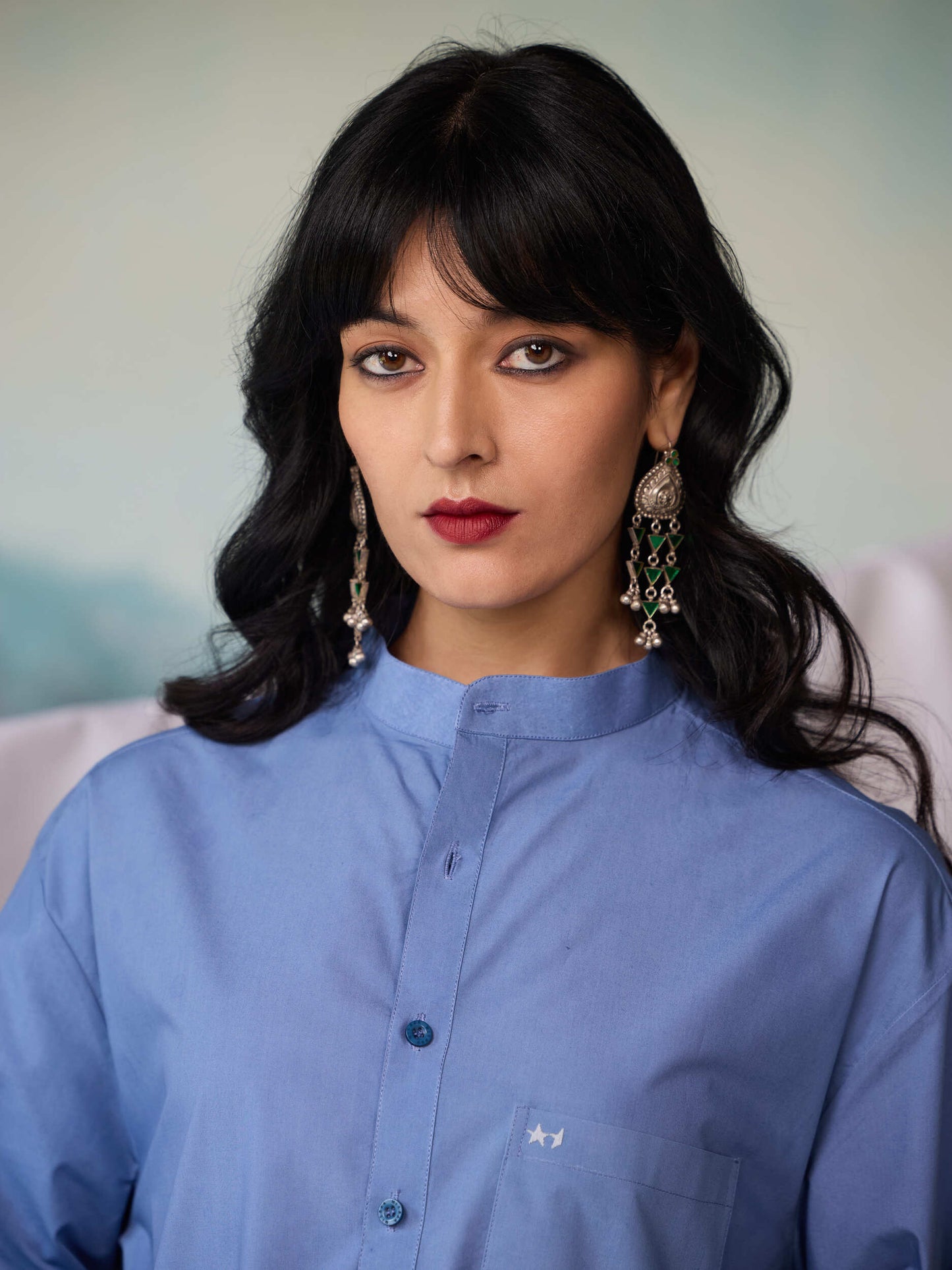 Misraa Signature Kurta - Dusk Blue (Women)