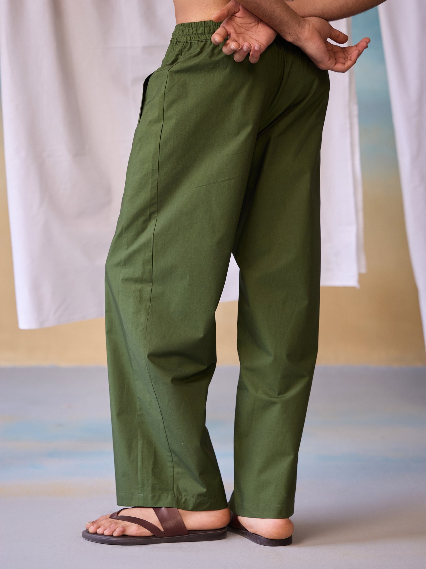 Misraa Signature Pants - Chive Green (Men)