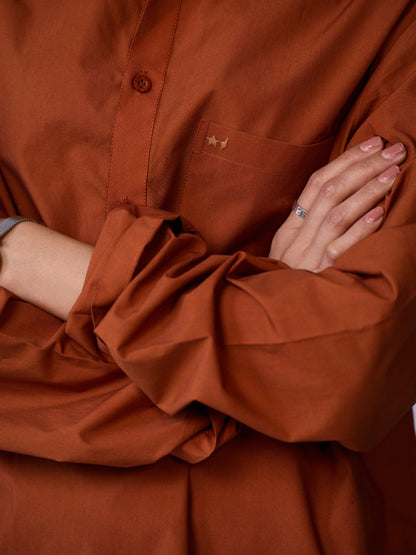 Misraa Signature Kurta - Umber Brown (Women)
