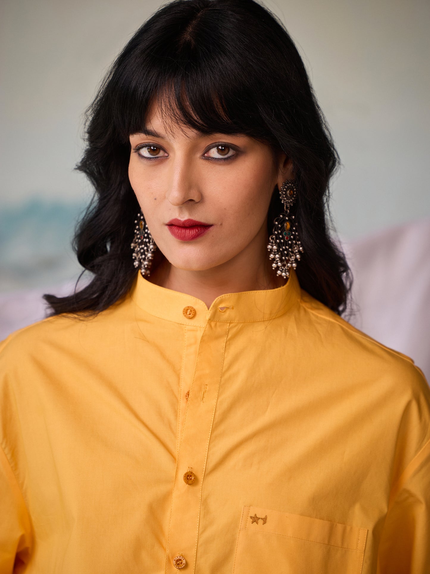 Misraa Signature Kurta - Amber Yellow (Women)