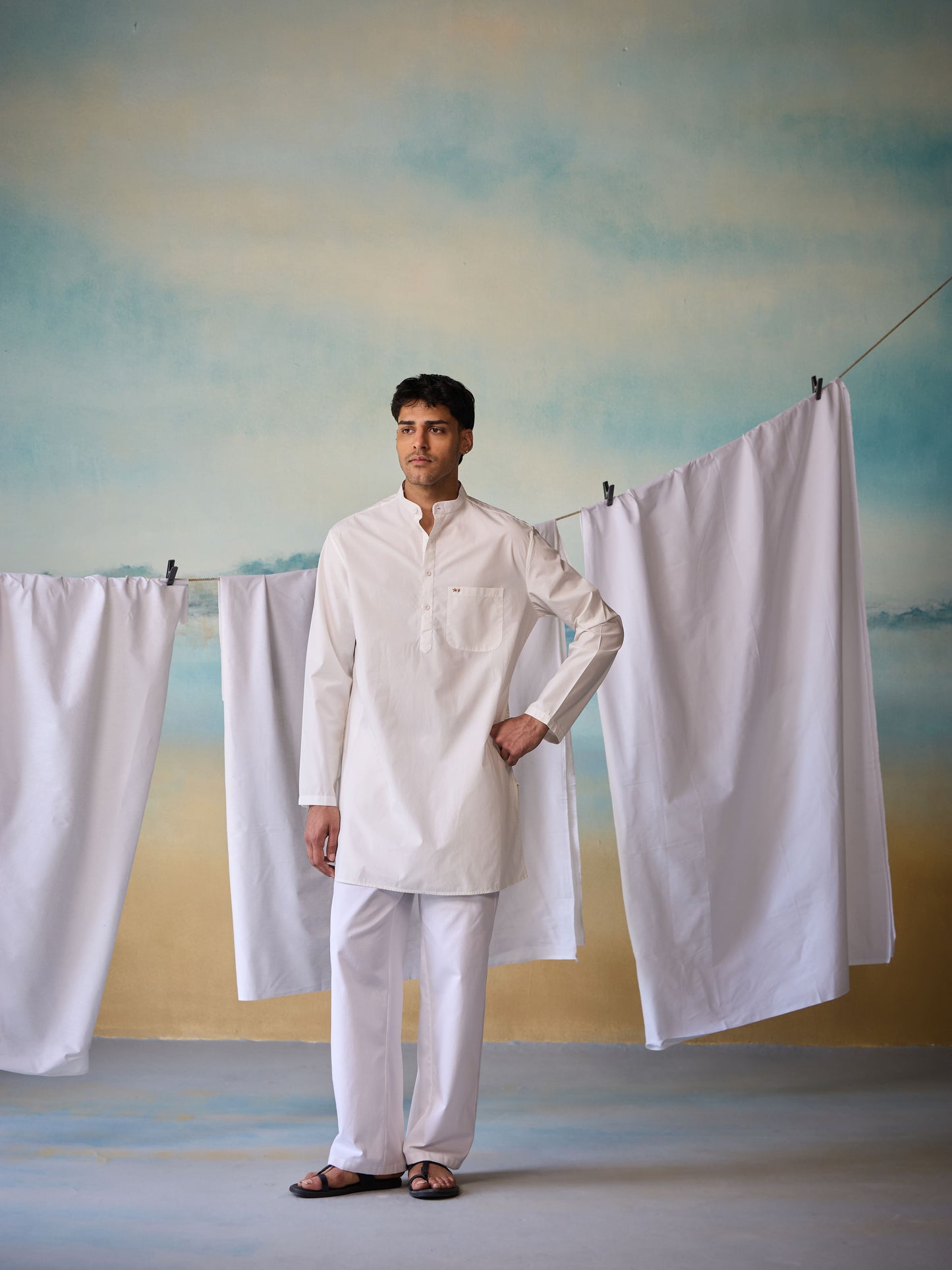 Misraa Signature Kurta - White (Men)