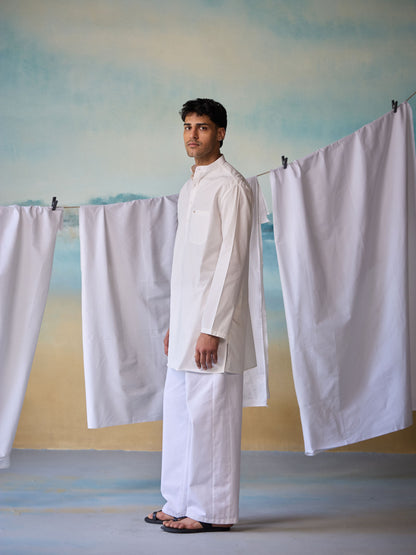 Misraa Signature Kurta - White (Men)