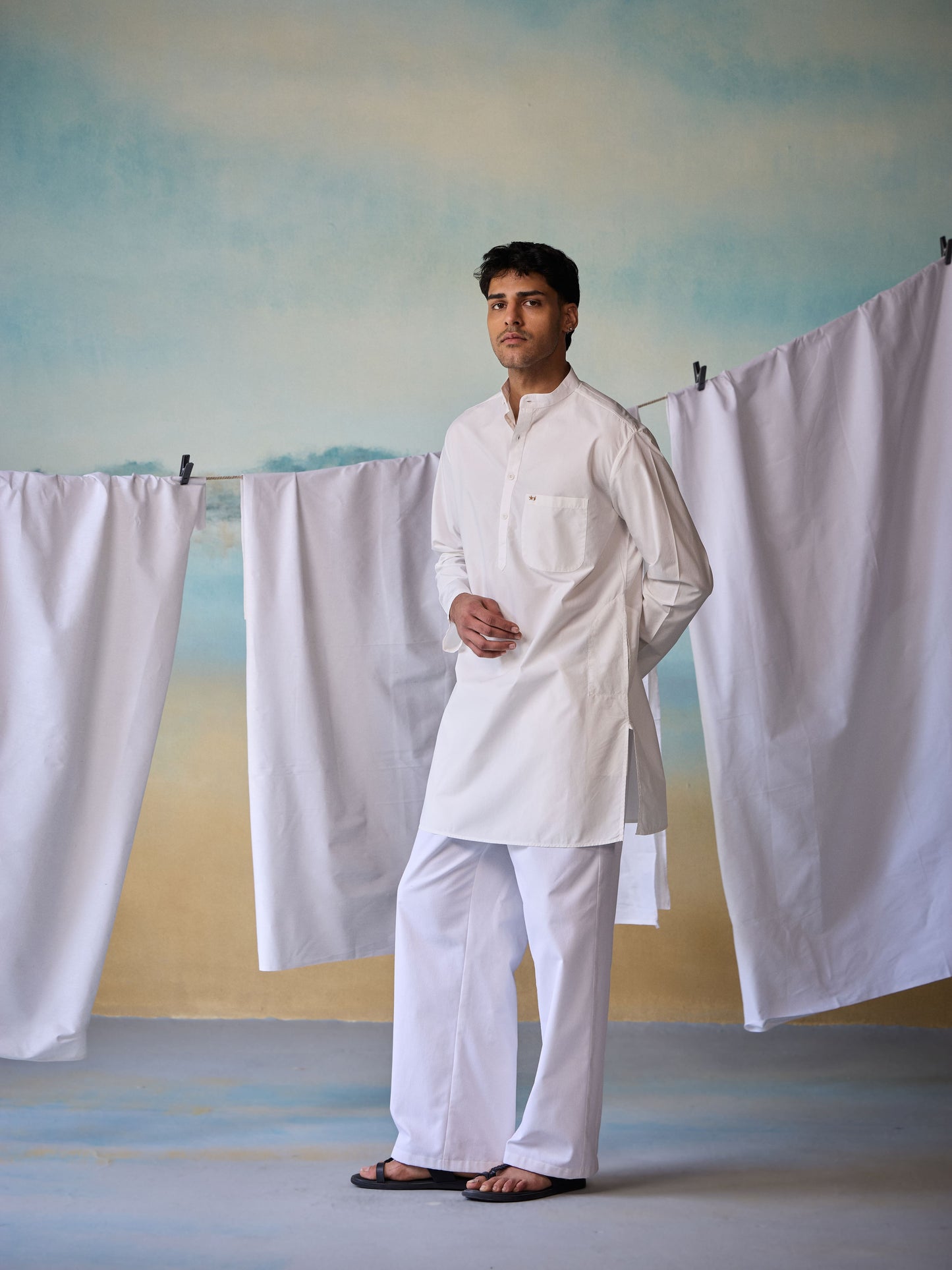 Misraa Signature Kurta - White (Men)