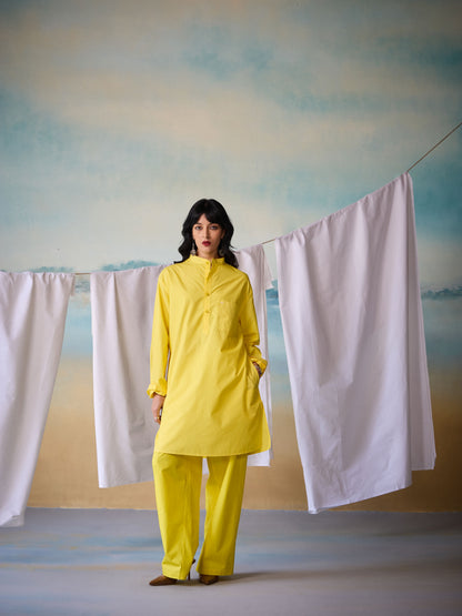 Misraa Signature Kurta - Shining Yellow (Women)