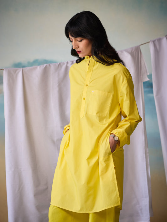 Misraa Signature Kurta - Shining Yellow (Women)