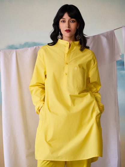 Misraa Signature Kurta - Shining Yellow (Women)
