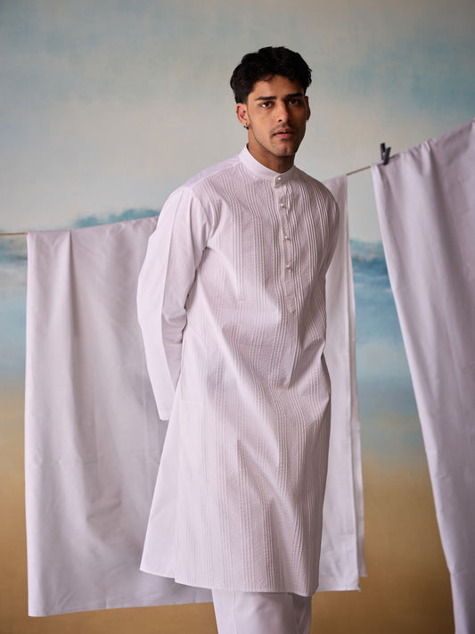 Misraa Signature Pin Tuck Kurta
