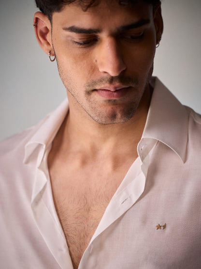 Misraa Signature Voile Shirt - White (Men)