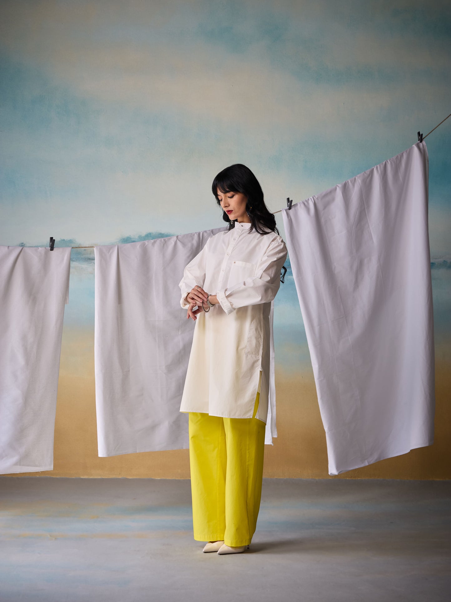 Misraa Signature Kurta - White (Women)