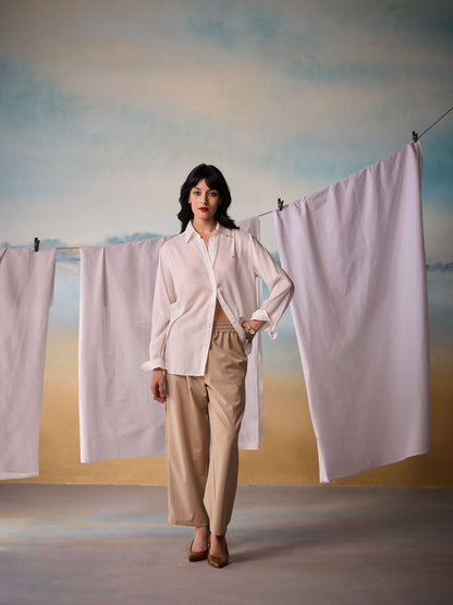 Misraa Signature Voile Shirt - White (Women)