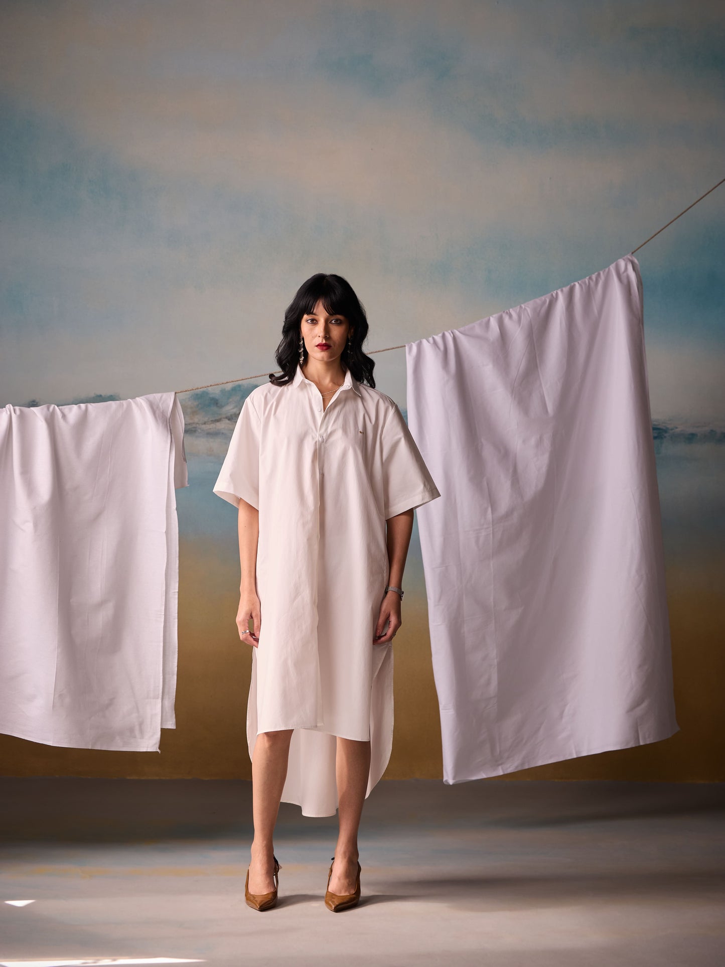 Misraa Signature Kurta Shirt Dress