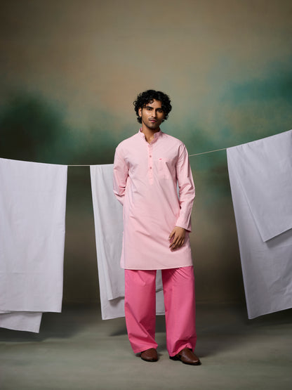 Misraa Signature Kurta - Petal Pink (Men)