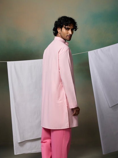 Misraa Signature Kurta - Petal Pink (Men)