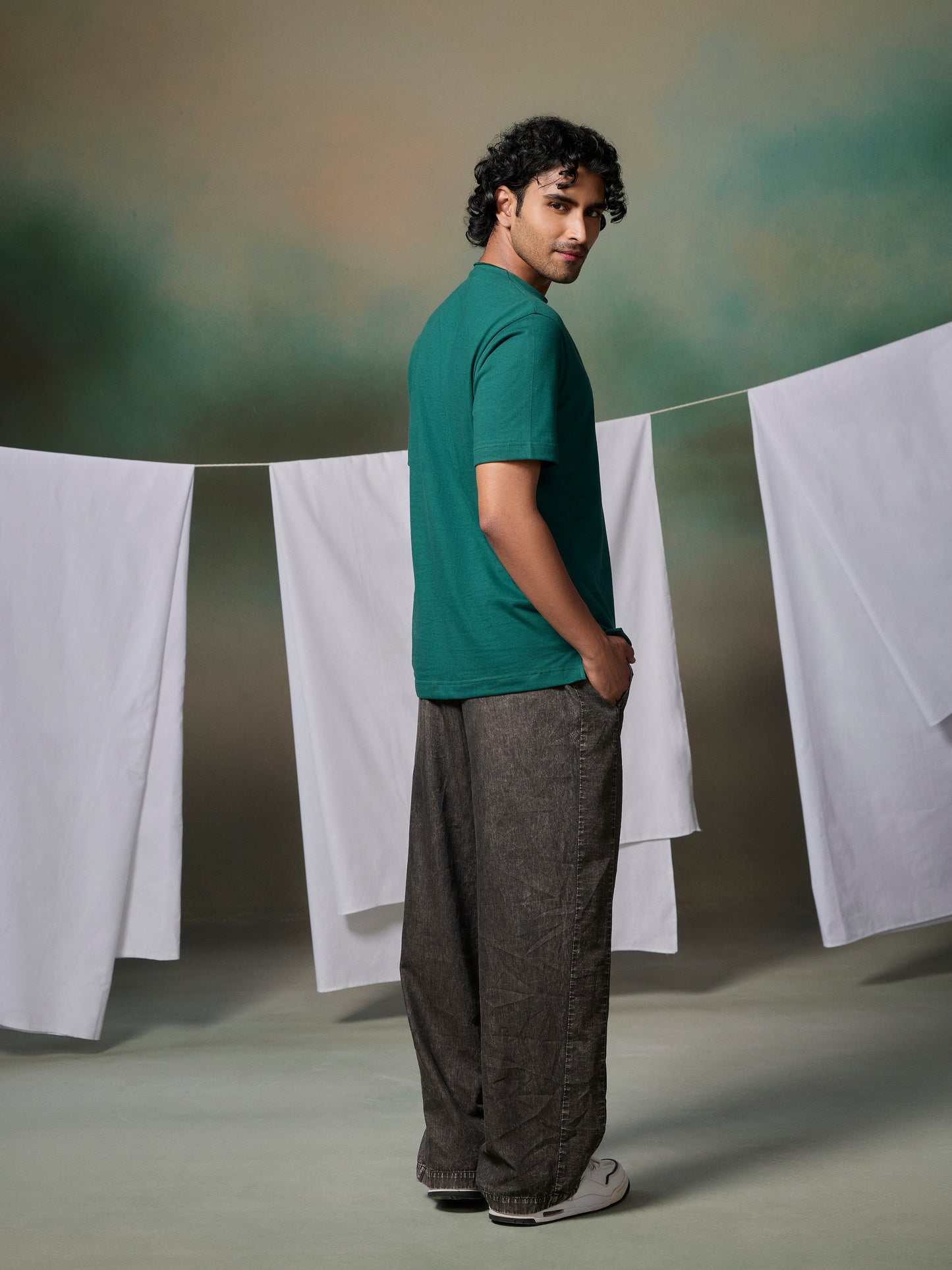 Misraa Signature Tshirt - Forest Green