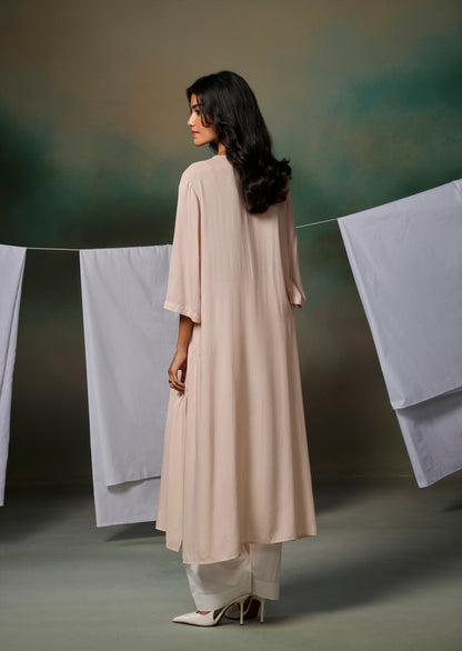 Misraa Pintuck Kurta - Sand