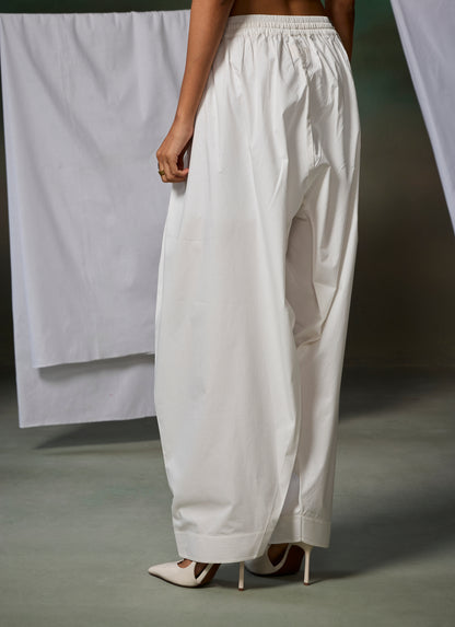 Misraa Salwar Pants - White