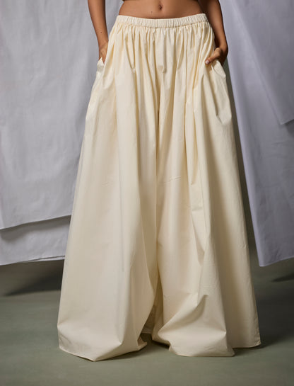 Misraa Gathered Pants - Little Yellow