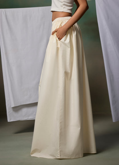 Misraa Gathered Pants - Little Yellow