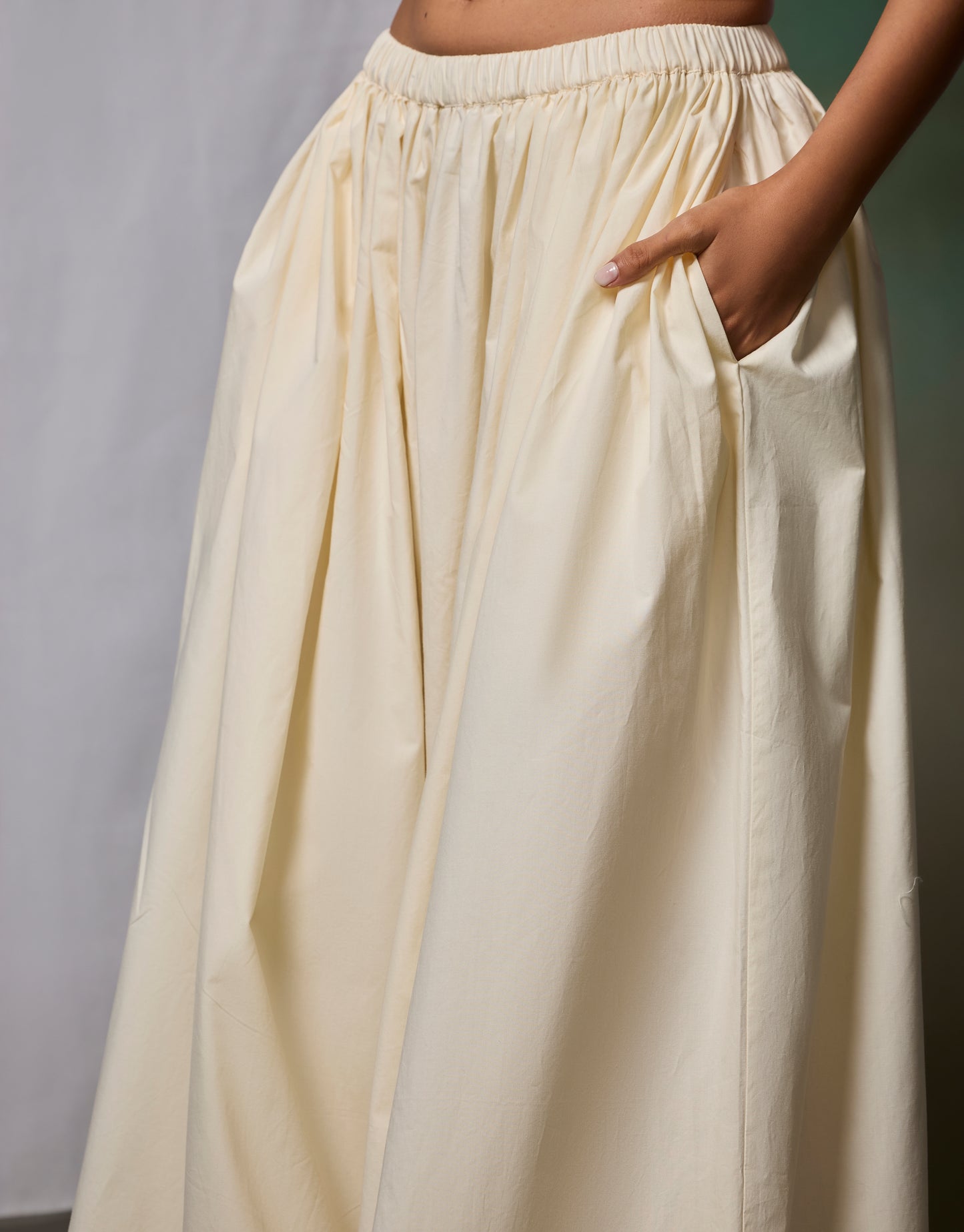 Misraa Gathered Pants - Little Yellow