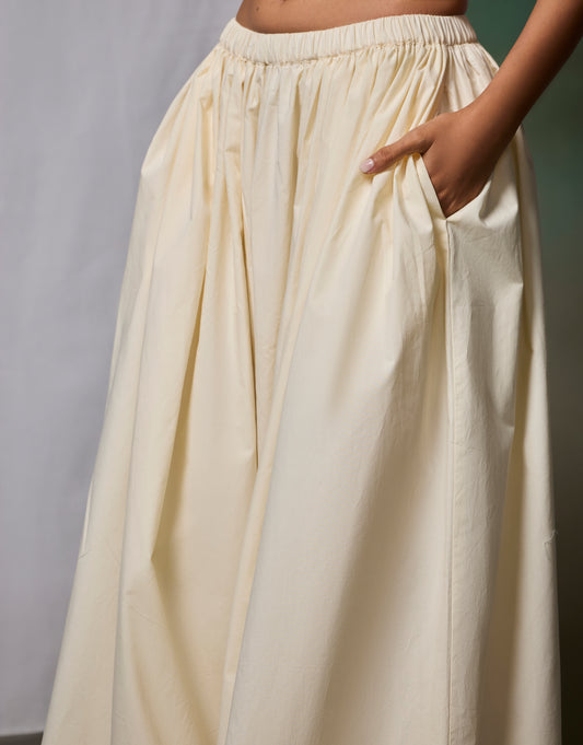 Misraa Gathered Pants - Little Yellow