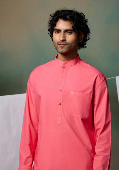 Misraa Signature Kurta - Dragon Pink (Men)