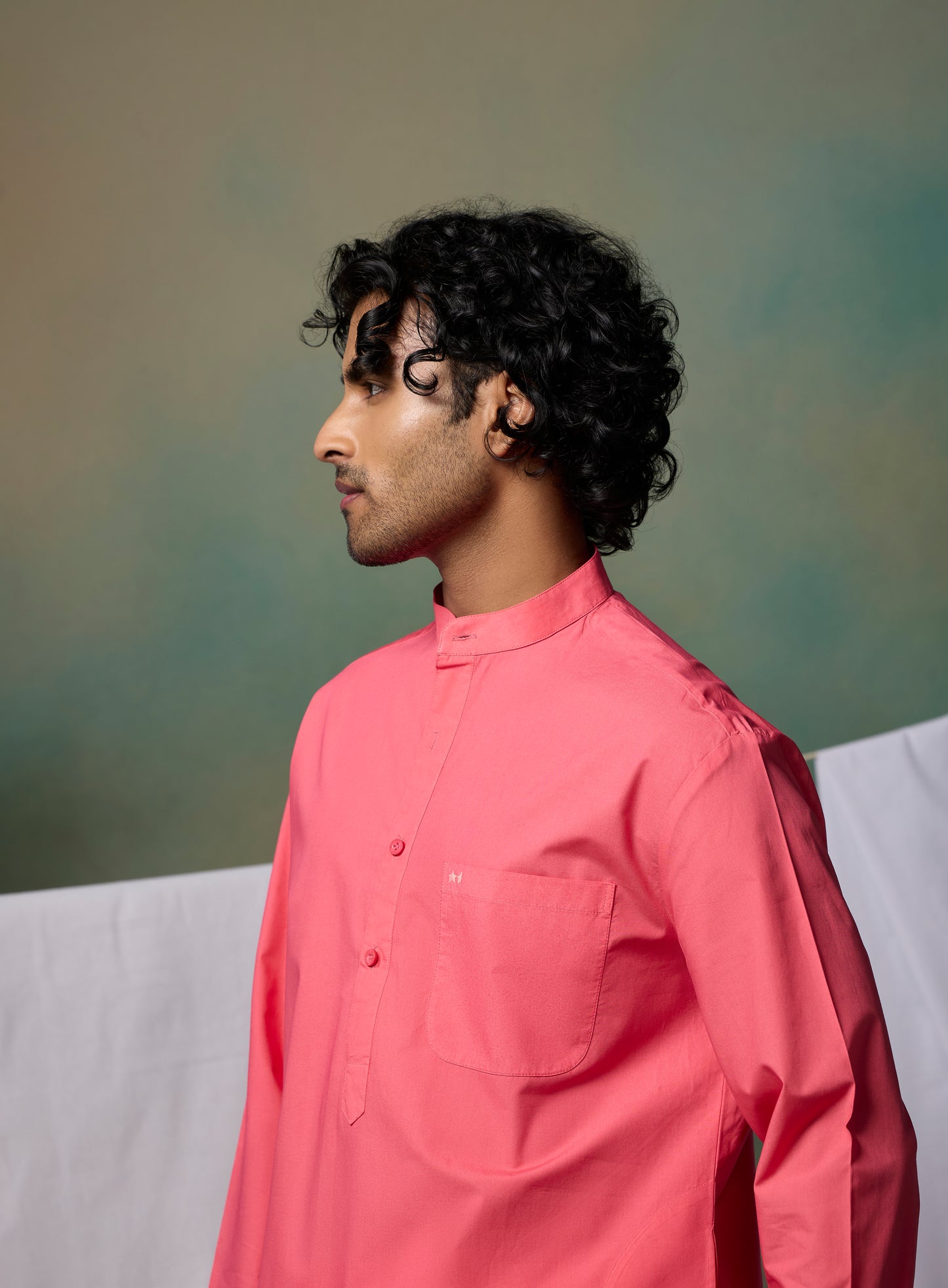 Misraa Signature Kurta - Dragon Pink (Men)