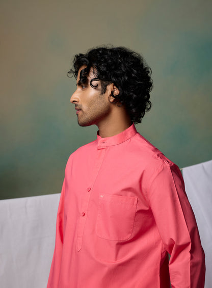 Misraa Signature Kurta - Dragon Pink (Men)
