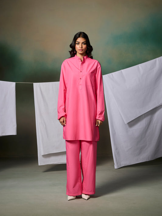 Misraa Signature Kurta - Ultra Pink (Women)