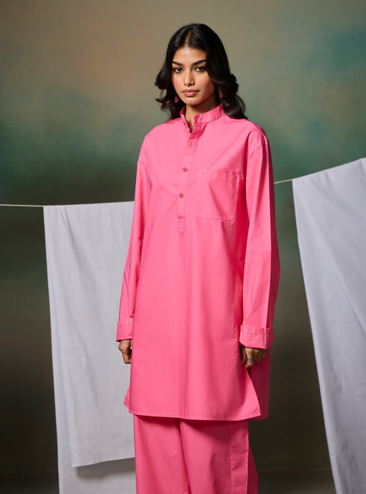Misraa Signature Kurta - Ultra Pink (Women)