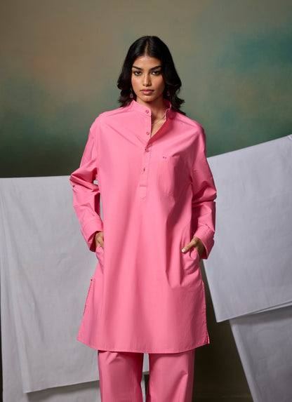 Misraa Signature Kurta - Magnolia Pink (Women)