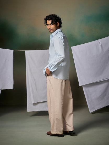 Misraa Signature poplin Shirt - Crystal Blue