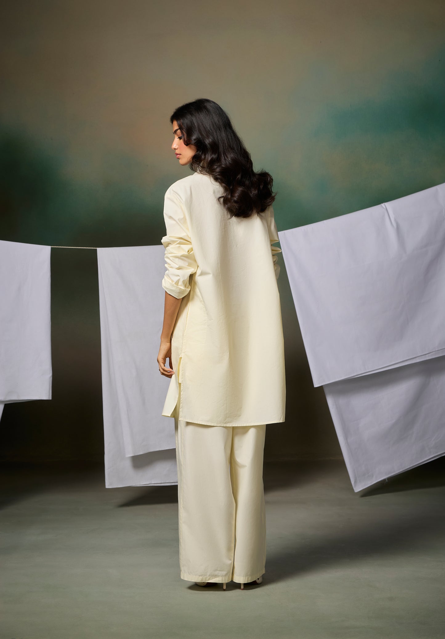 Misraa Signature Kurta - Cream Cheese Yellow (Women)